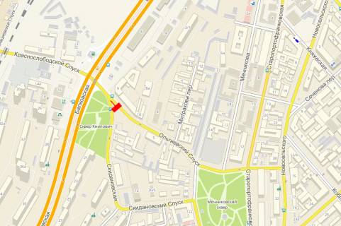 Билборд A в Одессе, 3x6x2  Ольгієвський сп., 10 схема