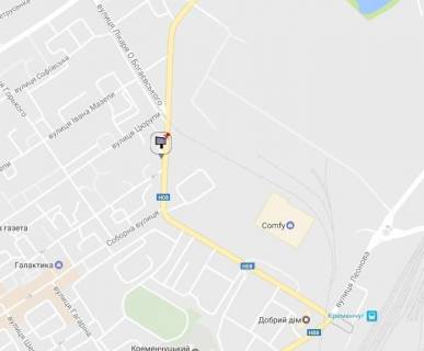 Призма A в Кременчуге, 3 х 6  просп. Свободи, перехр. з вул. Халаменюка і вул. Соборною, район супермаркетів «АТБ», «МаркетОпт», кафе "Барчік",  ДК "Кредмаш" - 108929 схема