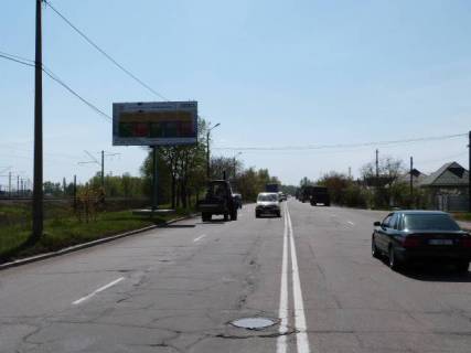 Білборд, Бігборд (Борд)  A у Кременчуці  ул. Железнодорожная, 49, район Кондитерской фабрики «Лукас», направлене в центр Фото 1