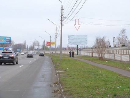 Билборд A в Кременчуге, 3 х 6  вул. В.Пугачова, перехр. з пров. Л.Українки, біля офісного центру «Каскад», р-н Оптового продовольчого ринку, поворот до будівельного ринку фото 1