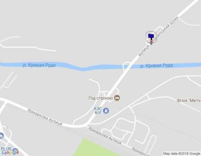 Білборд, Бігборд (Борд)  A у Кременчуці, 3 х 6  вул. Занасипський Шлях, навпроти табачної фабрики "JTI", р-н авторинку схема