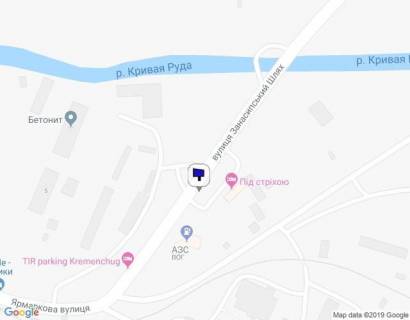 Білборд, Бігборд (Борд)  B у Кременчуці, 3 х 6  вул. Ярмаркова, 11-А, біля АЗС «WOG» (об'їзна дорога на Полтаву) схема