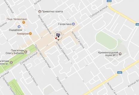 Призма B в Кременчуге, 3 х 6  просп. Свободи, перехр. з вул. Халаменюка і вул. Соборною, район супермаркетів «АТБ», «МаркетОпт», кафе "Барчік",  ДК "Кредмаш" - 108932 схема