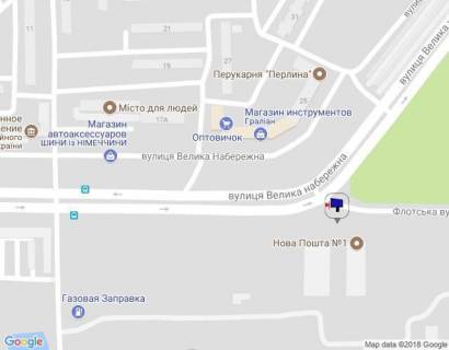 Білборд, Бігборд (Борд)  A у Кременчуці, 3 х 6  вул. Велика  набережна, перехр. з вул. Флотською, 2, р-н авторинку, біля відділення Нової Пошти №1 схема
