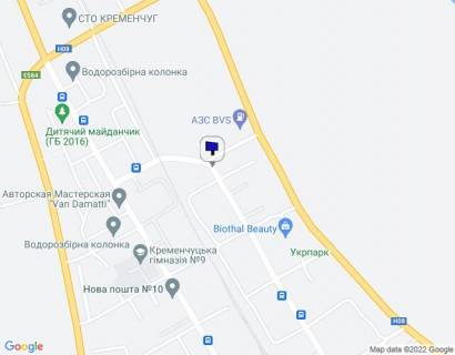 Билборд B в Кременчуге, 3 х 6  вул. Макаренка, район садиби № 9 схема