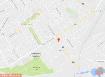 Призма A в Кременчуге ул. Небесной Сотни(ул.Пролетарская) 3а, перекр. с ул. Театральной (ул.Воровского), возле супермаркетов «АТБ», «Эльдорадо», «Billa», «ЭКОмаркет» и Центрального рынка - 87171 схема