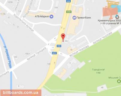 Призма A в Кременчуге, 3 х 6  просп. Свободы, 8а, перекр. с ул. Троицкой и ул. Хорольской, район супермаркета «АТБ» и Электростанции - 87195 схема