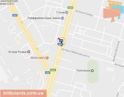 Призматрон, Призма A у Кременчуці, 3 х 6  просп. Свободи, 2, кварт. 101, перехр. з вул. Європейською, район магазів «Аврора», "Та-Да" і супермаркету «МаркетОпт» - 87210 схема