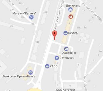 Билборд A в Кременчуге, 3 х 6  просп. Л.Українки, біля буд. 4, зупинка  «Пивзавод» схема