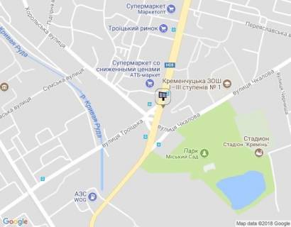 Призма A в Кременчуге, 3 х 6  просп. Свободи, 8а, перехр. з вул. Троїцькою і вул. Хорольською, біля Електростанції, навпроти супермаркету «АТБ» - 145420 схема