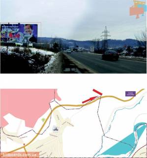 Білборд, Бігборд (Борд)  B у Мукачеві траса Чоп-Київ (Мукачівський р-н, готель "Мисливець"), на Київ Фото 1