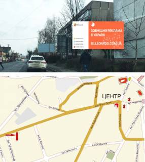 Билборд A в Мукачеве, 3х6  вул. І.Зріні (на Центр) фото 1