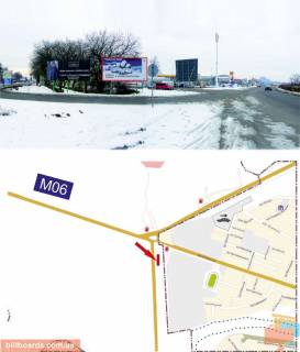 Билборд A в Мукачеве В'їзд в місто з траси Ужгород-Мукачево(пост ДАІ), на вул. Автомобілістів фото 1