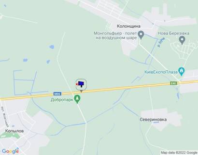 Білборд, Бігборд (Борд)  A у Київських трасах Траса М-06 "Київ-Чоп" (Житомир), км 42+900 ліво, через 350м після повороту на Мотижин схема