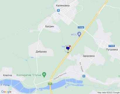 Билборд A в Здоровка (Здоровка) с. Здоровка, траса М-05 Київ-Одеса, км 37+280 право, біля поворту на с. Здоровка та с. Діброва, через 1.3км після АЗС WOG схема