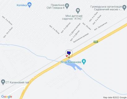 Билборд A в Глевахе смт. Калинівка, траса М-05 Київ-Одеса, км 30+000 ліво, через 200м після АЗС АМІК, через 350м після автобусної зупинки "ст. Зоря", через 750м після повороту на вул. Залізнична схема