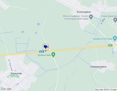 Билборд B в Київських трасах Траса М-06 "Київ-Чоп" (Житомир), км 43+500 ліво, через 300м після повороту на Мотижин та автобусної зупинки схема