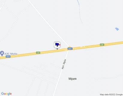 Білборд, Бігборд (Борд)  A у Мрії с. Мрія, траса М-06 "Київ-Чоп" (Житомир), км 28+850 право, через 50м після автобусної зупинки, через 150м після поворту на вул. Мрія, за 850м до АЗС Motto схема