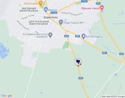 Билборд A в Київських трасах Черкаська траса, траса Н-08 "Бориспіль-Дніпро-Запоріжжя", км 2+300 право, в'їзд в м. Бориспіль з Дніпра (Переяслава) схема