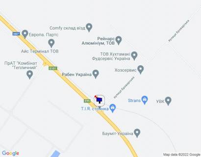 Білборд, Бігборд (Борд)  B у Калинівка с. Калинівка, траса М-01 "Київ-Чернігів-Нові Яриловичі", км 34+900 право, об'їзд м. Бровари, біля повороту на вул. Броварська та Рабен Україна, навпроти АЗС "Авантаж", за 450м до Бауміт-Україна схема