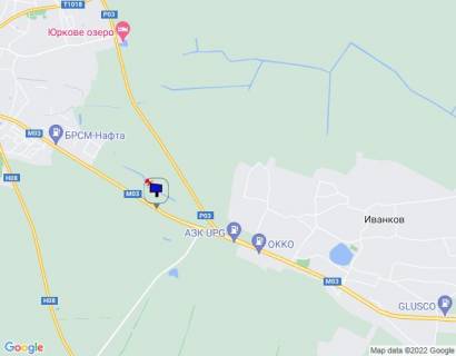 Билборд A в Київських трасах Харківська траса, траса М-03 "Київ-Харків", км 43+550 право, за 1.1км до розв'язки з автошляхом Р03 та АЗС Brent Oil, за 1.4км до АЗС UPG схема