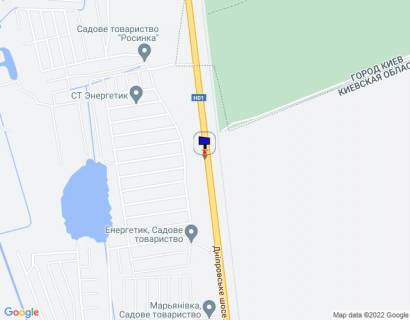 Билборд B в Київських трасах Дніпровське шосе, траса Н-01 "Київ-Знам'янка", км 32+000 право схема