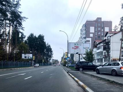 Билборд A в Ирпене вул. Університетська, навпроти Центрального парку (в напрямку з Києва) фото 1