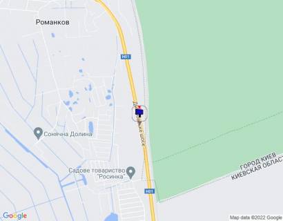 Білборд, Бігборд (Борд)  A у Київських трасах Дніпровське шосе, траса Н-01 "Київ-Знам'янка", км 30+800 право, елітна приватна забудова, біля с. Великі Дмитровичі схема