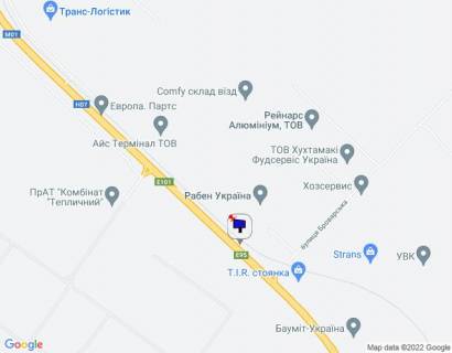 Білборд, Бігборд (Борд)  B у Калинівка с. Калинівка, траса М-01 "Київ-Чернігів-Нові Яриловичі", км 35+000 право, об'їзд м. Бровари, за 150м до повороту на вул. Броварська та Рабен Україна, за 600м до Бауміт-Україна схема