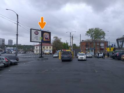Билборд B в Харькове, 6х3х2  Мойсеївська вул. - Шевченко вул. с / м "Рост" (із центру) (Б) фото 1