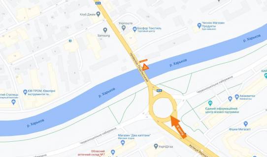 Призма A в Харькове Подільський пров. (колиш. Гамарника вул.)., 17 (до центру) (А) - 94574 схема
