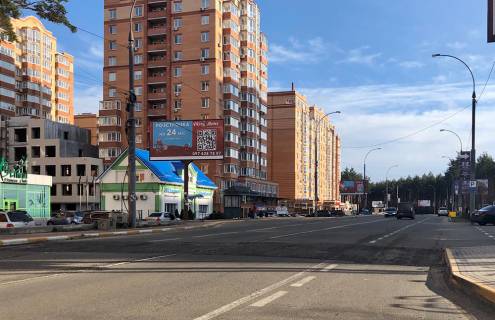 Білборд, Бігборд (Борд)  B у Ірпені, 6*3  вул. Університетська, біля фітнес клубу «Стимул» (в напрямку Києва) Фото 1