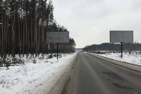 Билборд B в Ирпене, 6*3  район Стоянка, нова дорога в сторону Житомирської траси, перед фітнес-клубом «Чемпіонс Клаб» фото 1