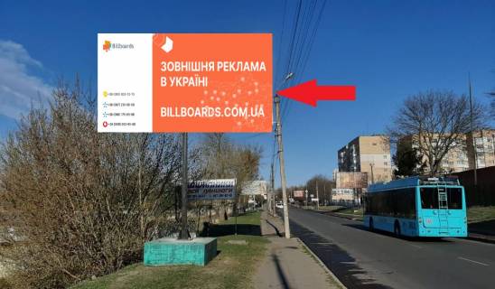 Билборд B в Хмельницком, 3х6  вул. Купріна (АЗС) фото 1