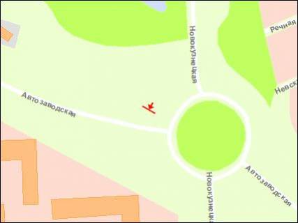 Билборд A в Васильевке Новокузнецкая ул схема