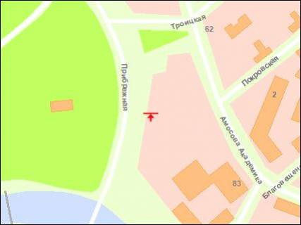 Білборд, Бігборд (Борд)  A у Василівці Прибрежная м схема