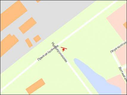 Билборд A в Васильевке Новокузнецкая ул схема