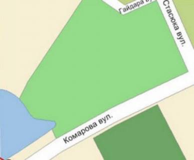 Билборд B в Черновцах ул.Комарова (возле парка) схема