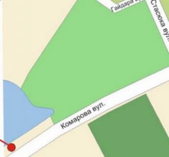 Билборд A в Черновцах ул.Комарова (возле парка) схема