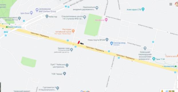 Призма A в Киеве, 3х6  просп. Берестейський (Перемоги), 66, в напр. м. Берестейська - 189542 схема