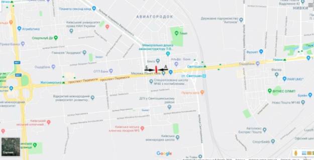 Призматрон, Призма B у Києві, 3х6  просп. Берестейський (Перемоги), 114/2  бул. Академіка Вернадського - 189567 схема