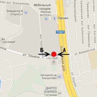 Билборд A в Киеве, 3х6  Петропавлівська Борщагівка, вул. Соборна, 2 / маг. "Новус" схема