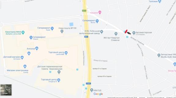Призматрон, Призма A у Києві, 3х6  вул.Стеценка, виїзд на просп. Академіка Палладіна, напроти маг. NOVUS/Ашан/Епіцентр/ТРЦ LAVINA  - 189544 схема