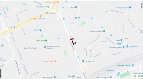 Призматрон, Призма A у Києві, 3х6  Харківське шосе, 9 - Дарницька пл. - 203538 схема