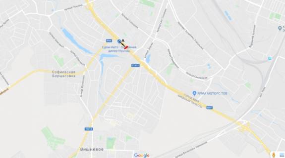 Билборд A в Киеве, 3х6  вул. Кільцева дорога, напроти вул. Зодчих, 18, (АЗС "ОККО", ав-н "ТOYOTA") - в напр. Одеської пл. схема