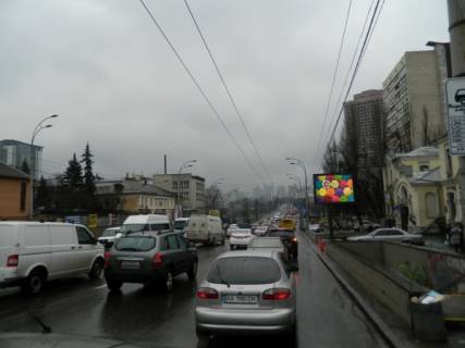 Білборд, Бігборд (Борд)  A у Києві вул. В. Чорновола, 28/1 - "Охматдит" в напр. пр. Повітряних Сил Фото 1