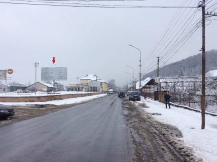 Билборд B в Хусте м. Хуст, вул. Івана-Франка, автостанція,  заїзд в центр міста, в сторону м.  Ужгород фото 1