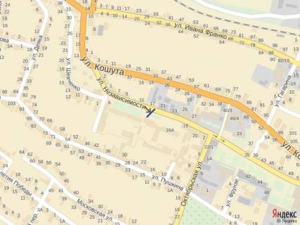 Сiтiлайт A у Тячеві, 1.2x1.8  вул. Незалежності, біля Надра, Коопінвест та Індекс банків схема