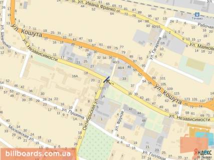 Сiтiлайт B у Тячеві м. Тячів на розі вул. Незалежності та Жовтнева, , біля міліції Приват банку та піцерії Дольче Віта схема