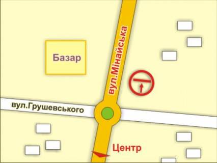 Билборд A в Ужгороде м. Ужгород, вул. Грушевського – Минайська схема